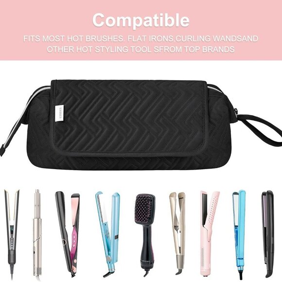 Hair Tools Travel Bag Heat Resistant Mat for Organizing Flat Irons Curling main image 4